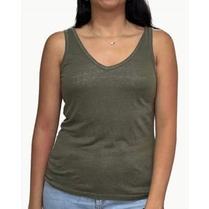NEW HARTFORD toshio knit tank in army